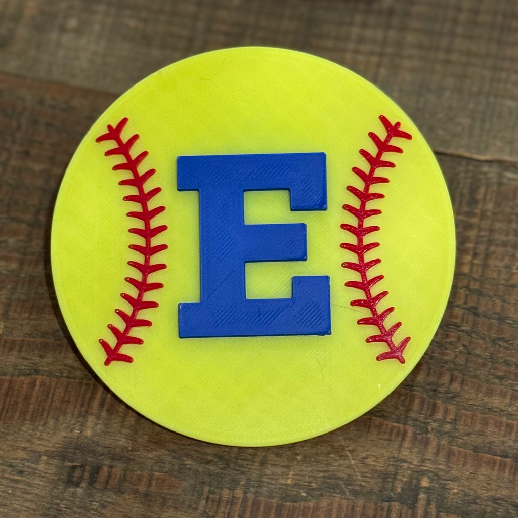Edwardsburg Eddies Bogg Bag Charm - Softball