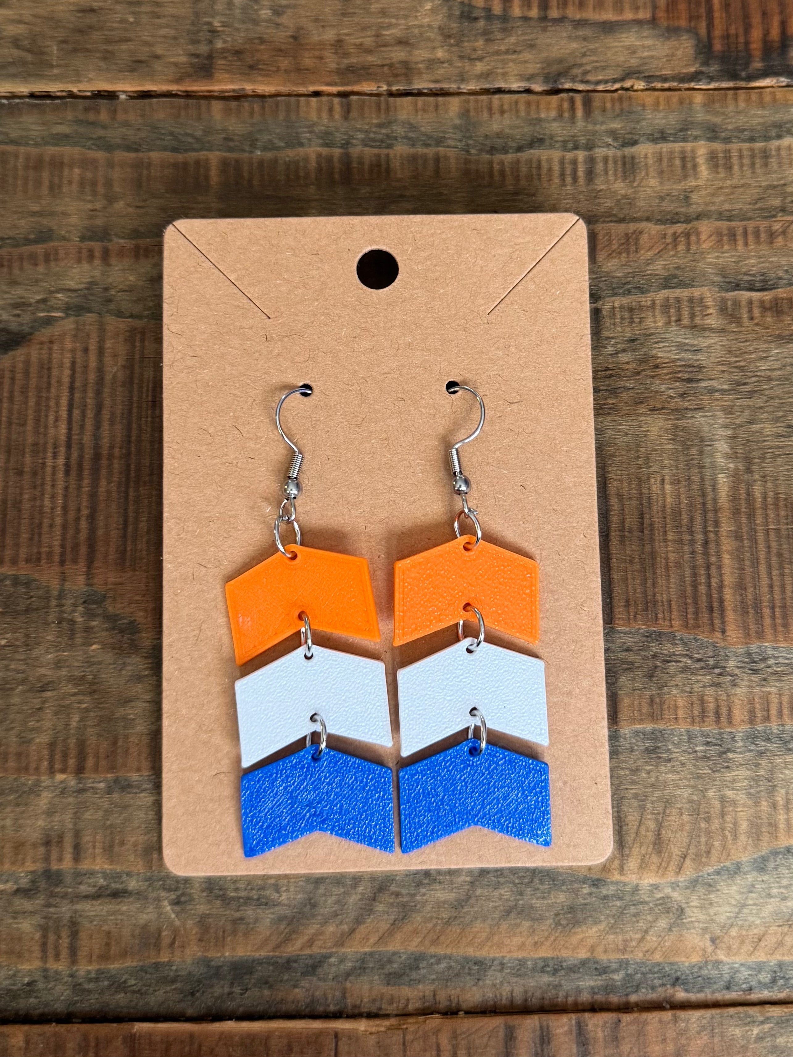 Chevron Dangle Earrings