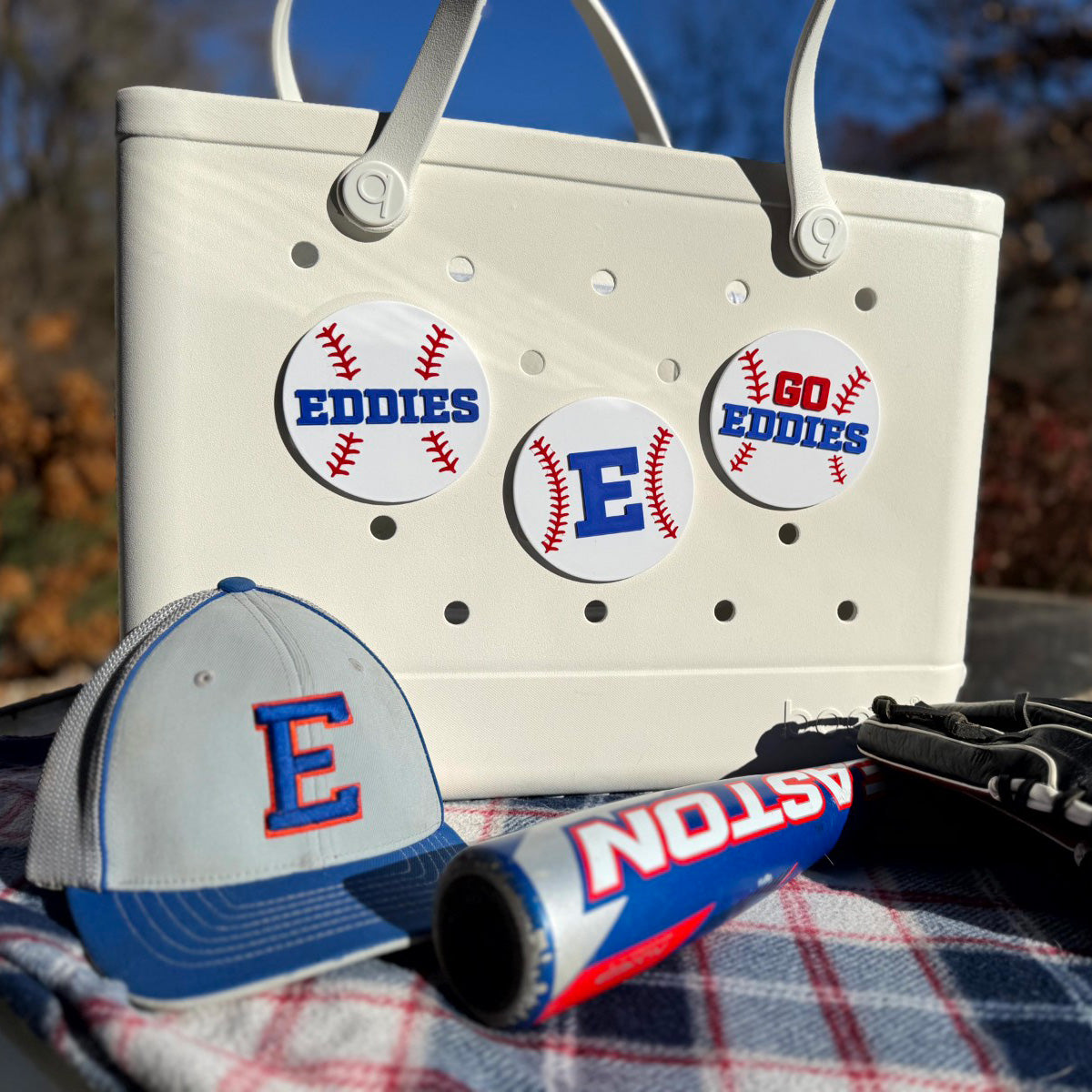 Edwardsburg Eddies Spirit Charm - Baseball