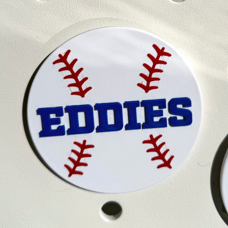 Edwardsburg Eddies Bogg Bag Charm - Baseball