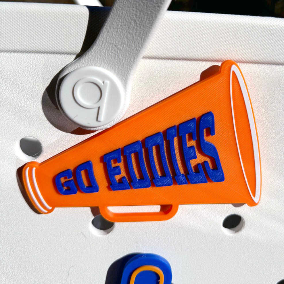 Edwardsburg Eddies Bogg Bag Charm - Megaphone