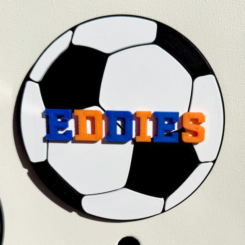 Edwardsburg Eddies Bogg Bag Charm - Soccer