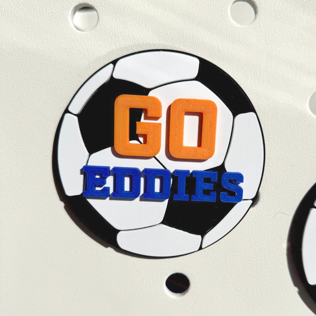 Edwardsburg Eddies Spirit Charm - Soccer