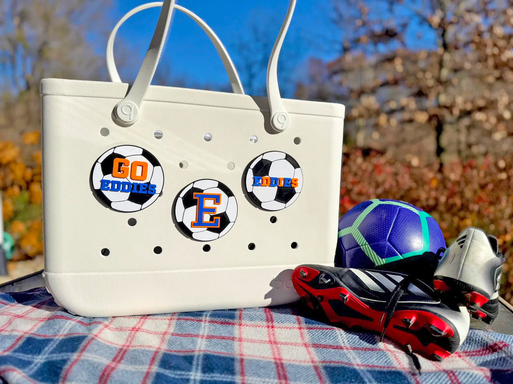 Edwardsburg Eddies Bogg Bag Charm - Soccer