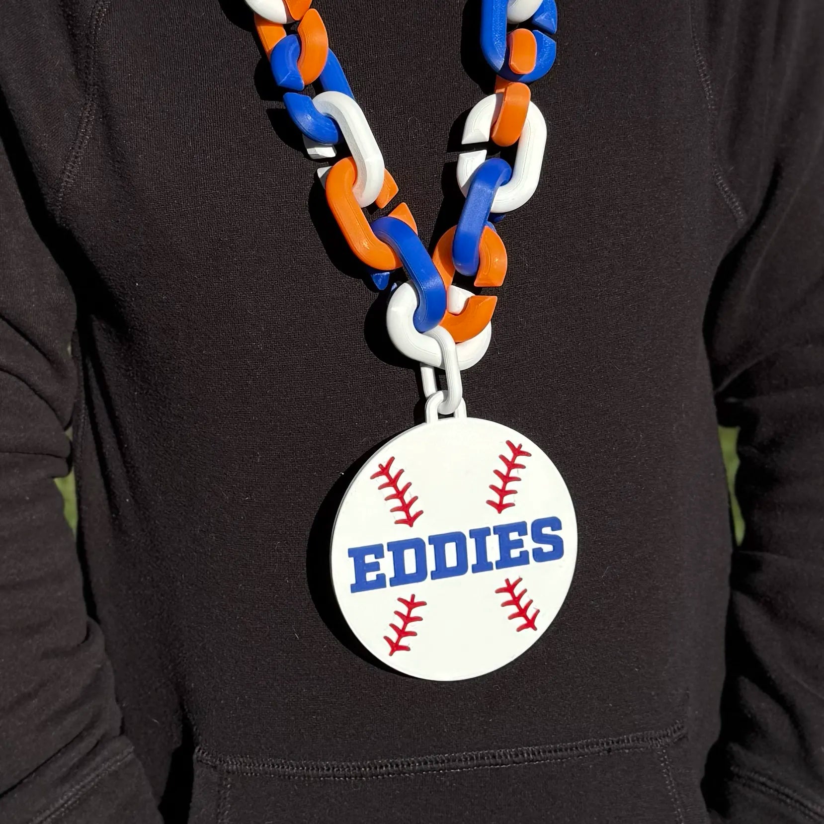 Edwardsburg Eddies Hype Chain Charm - Baseball