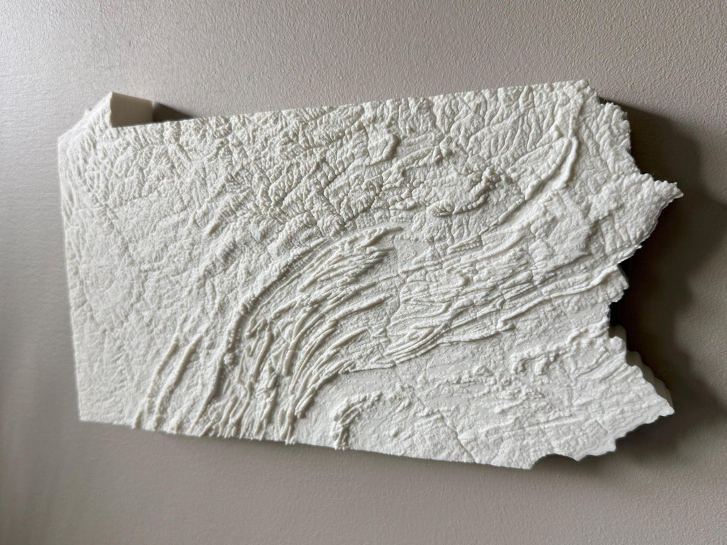 Pennsylvania 3D Topographic Map