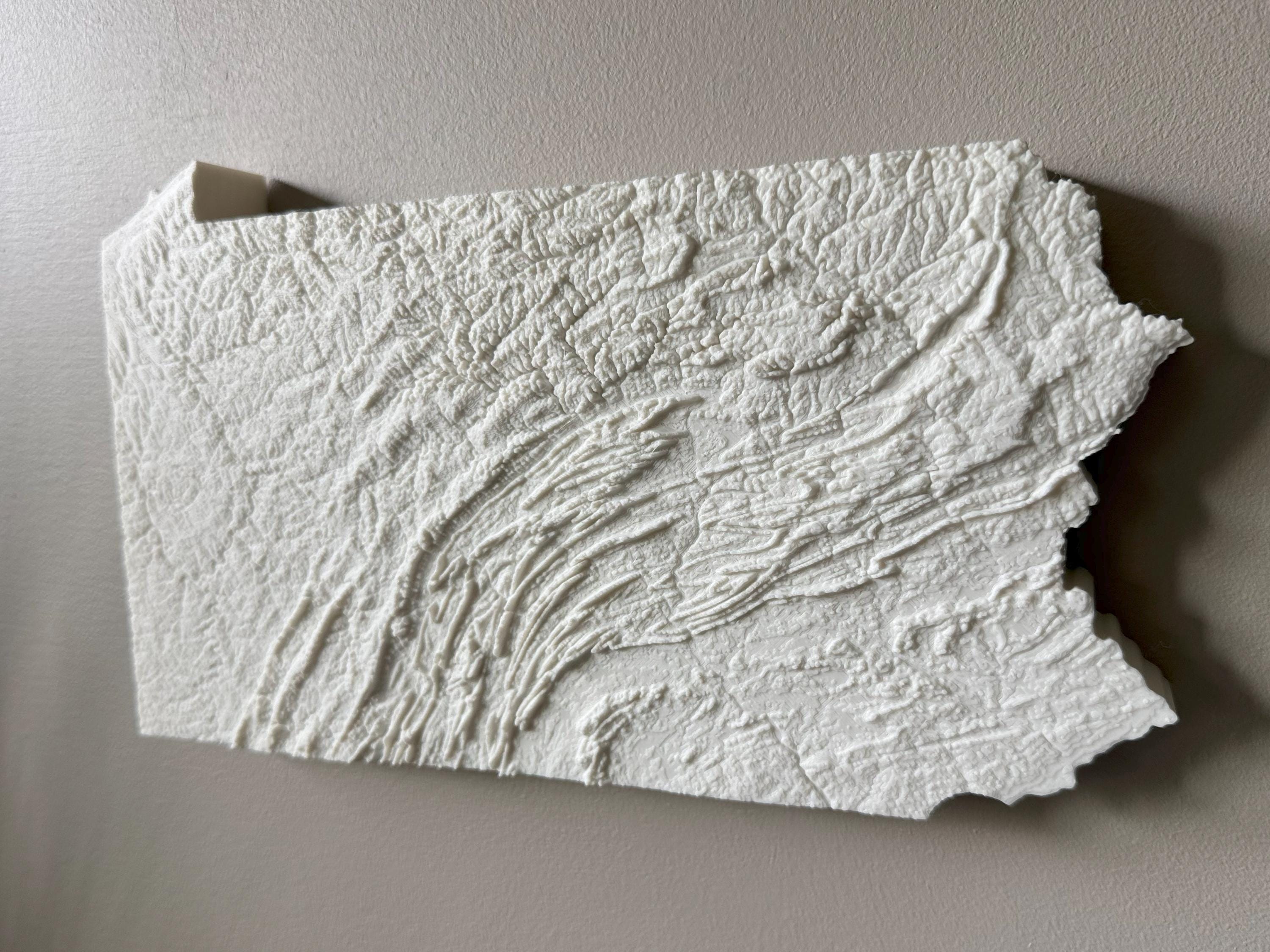 Pennsylvania 3D Topographic Map