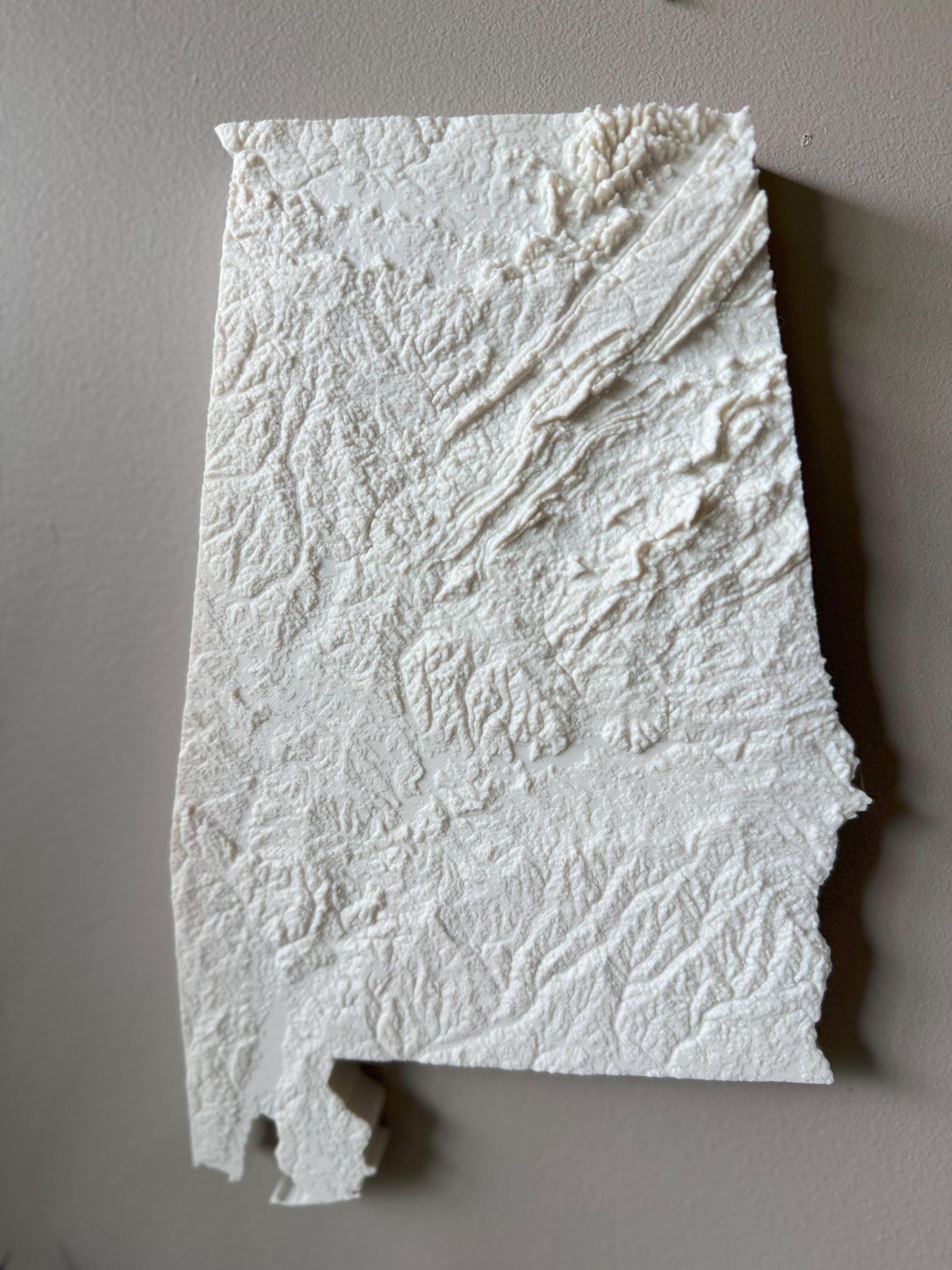Alabama Topographic Map